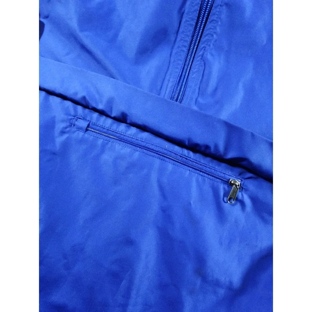 Champion Men's Pullover Jacket, Large, Blue, 1/4 Zip, Pockets